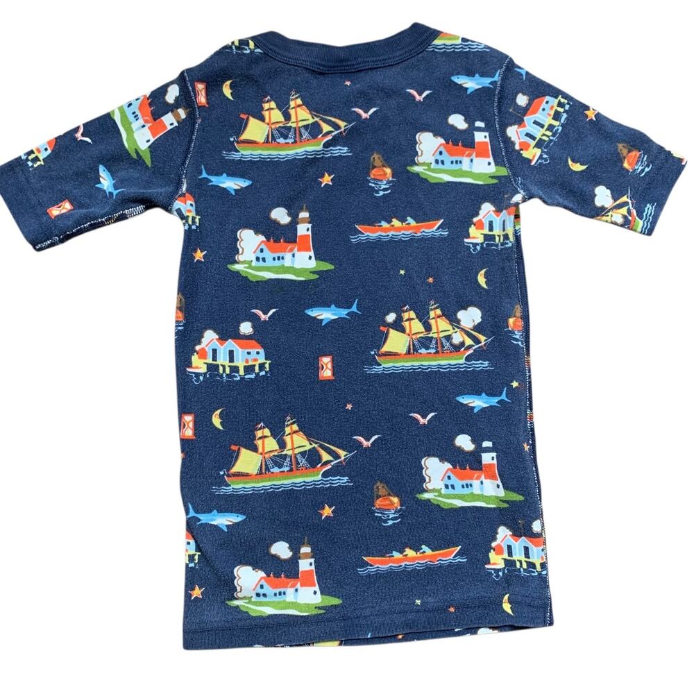 Hanna Andersson Pirate Port Short Johns Pajamas - Picture 5 of 8